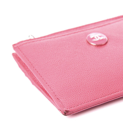 Chanel Caviar Card Holder Pink 8 of 10