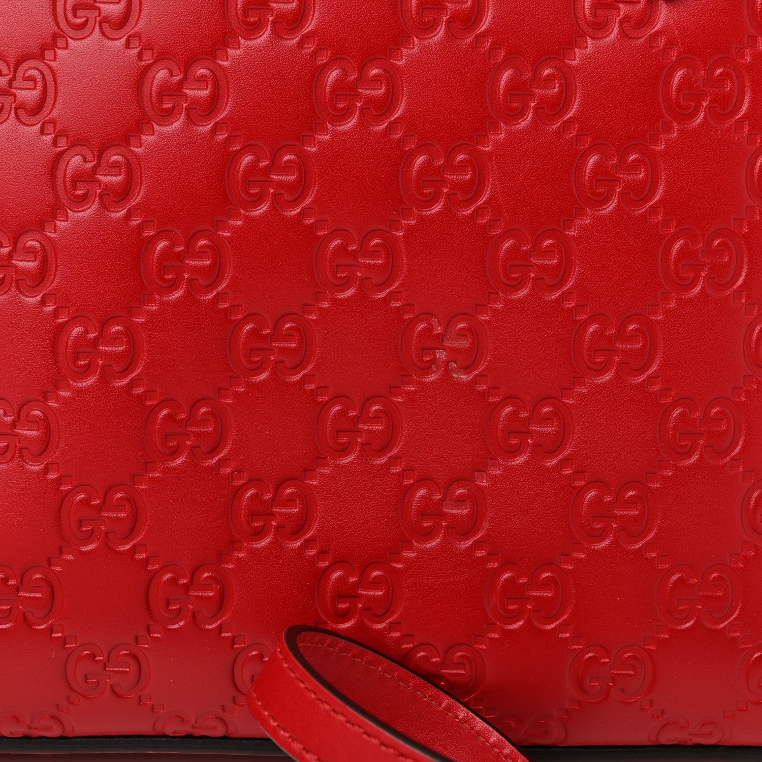 Gucci Guccissima Linea A Foldover Tote Red 12 of 12