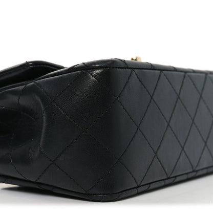 Chanel Lambskin Quilted Mini Rectangular Flap Black 9 of 11