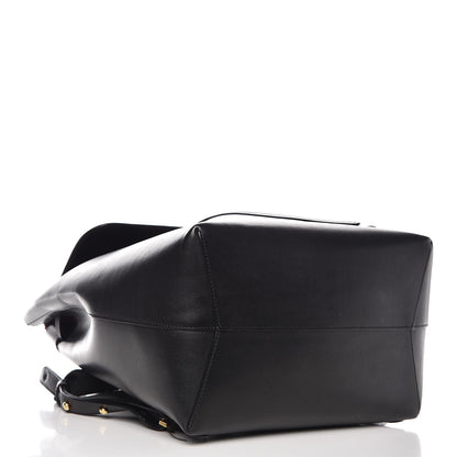 Mansur Gavriel Vegetable Tanned Calfskin Backpack Black Flamma 4 of 20