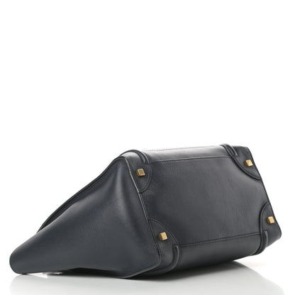 Celine Smooth Calfskin Mini Luggage Navy Blue 4 of 20