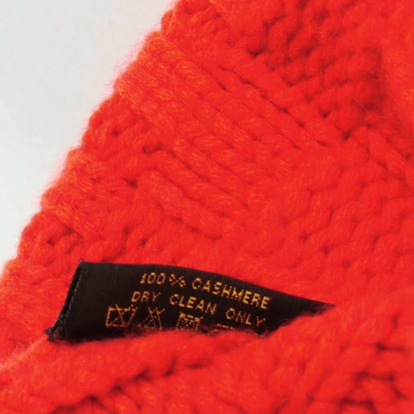Cashmere Damier Helsinki Beanie Hat Red