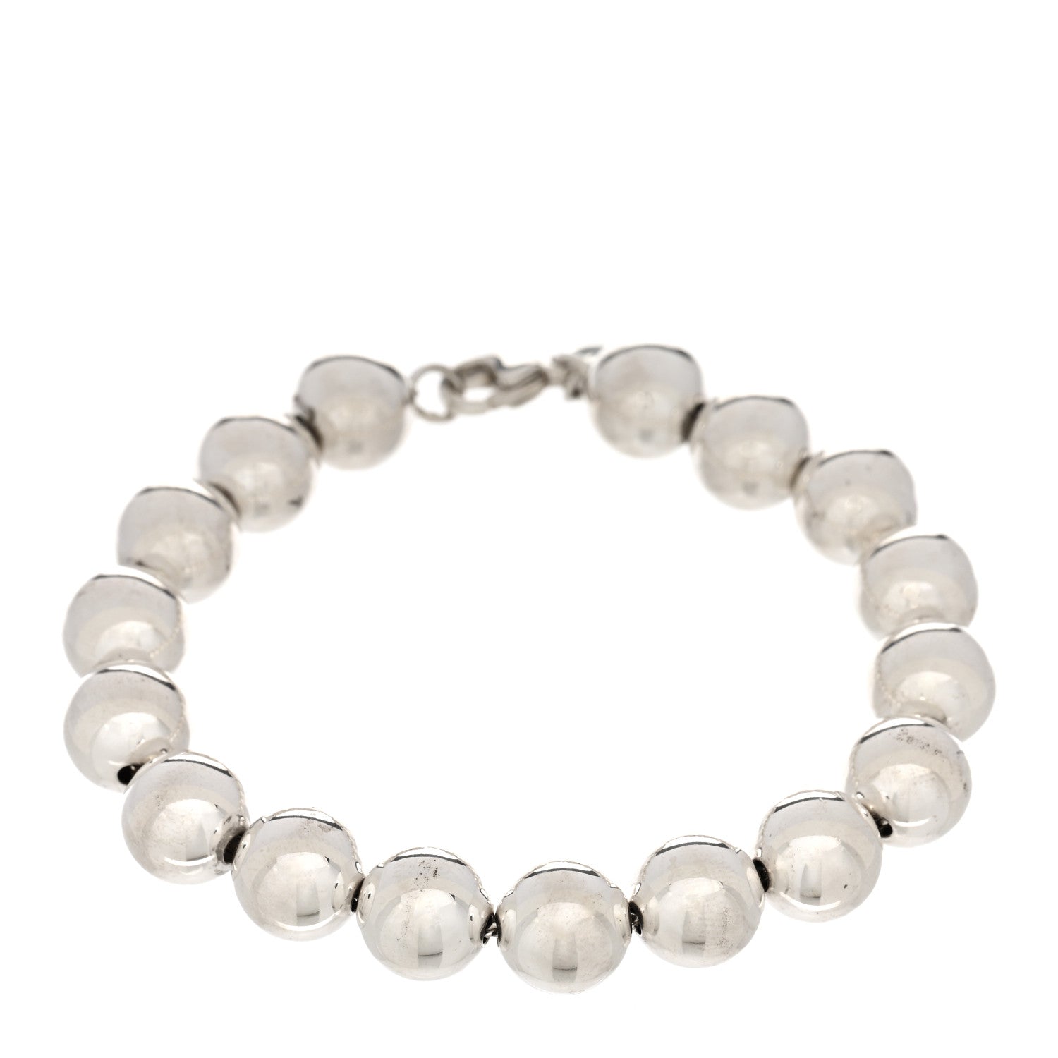 Tiffany Sterling Silver 10mm Hardwear Ball Bracelet 1 of 3