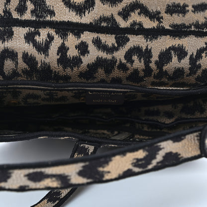 Christian Dior Canvas Mizza Embroidered Saddle Bag Beige Multicolor 4 of 4