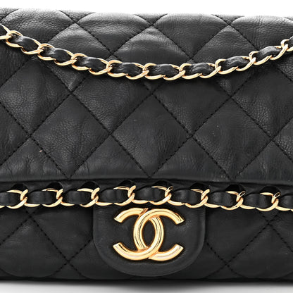 Chanel Calfskin Quilted Medium Chain Me Flap Black 8 of 13