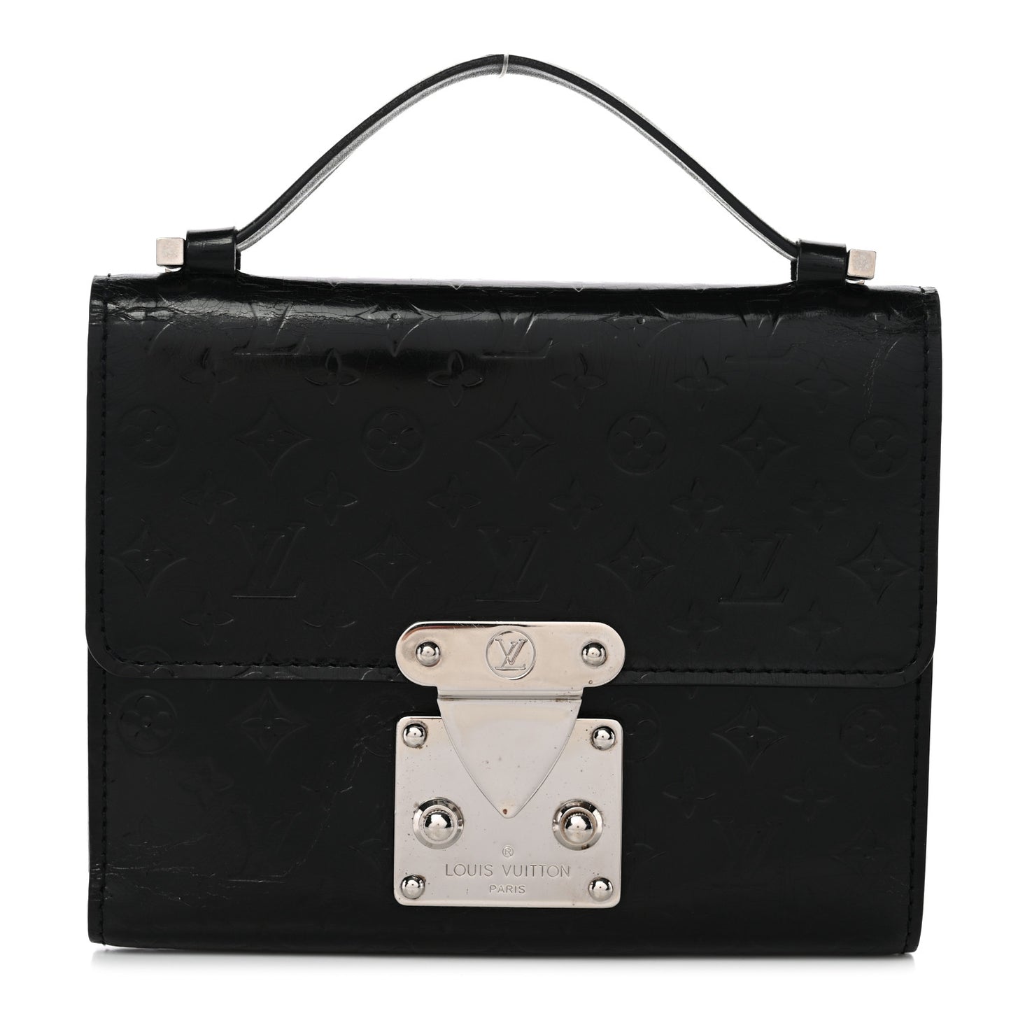 Vernis Glace Anouchka PM Wallet Black