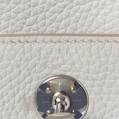 Hermes Taurillon Clemence Mini Lindy 20 Gris Perle 9 of 9