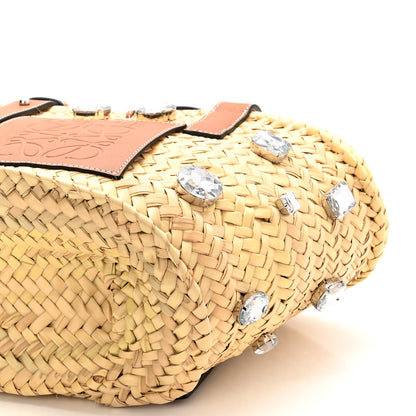 Loewe Raffia Small Stones Basket Tote Bag Natural Tan 9 of 9