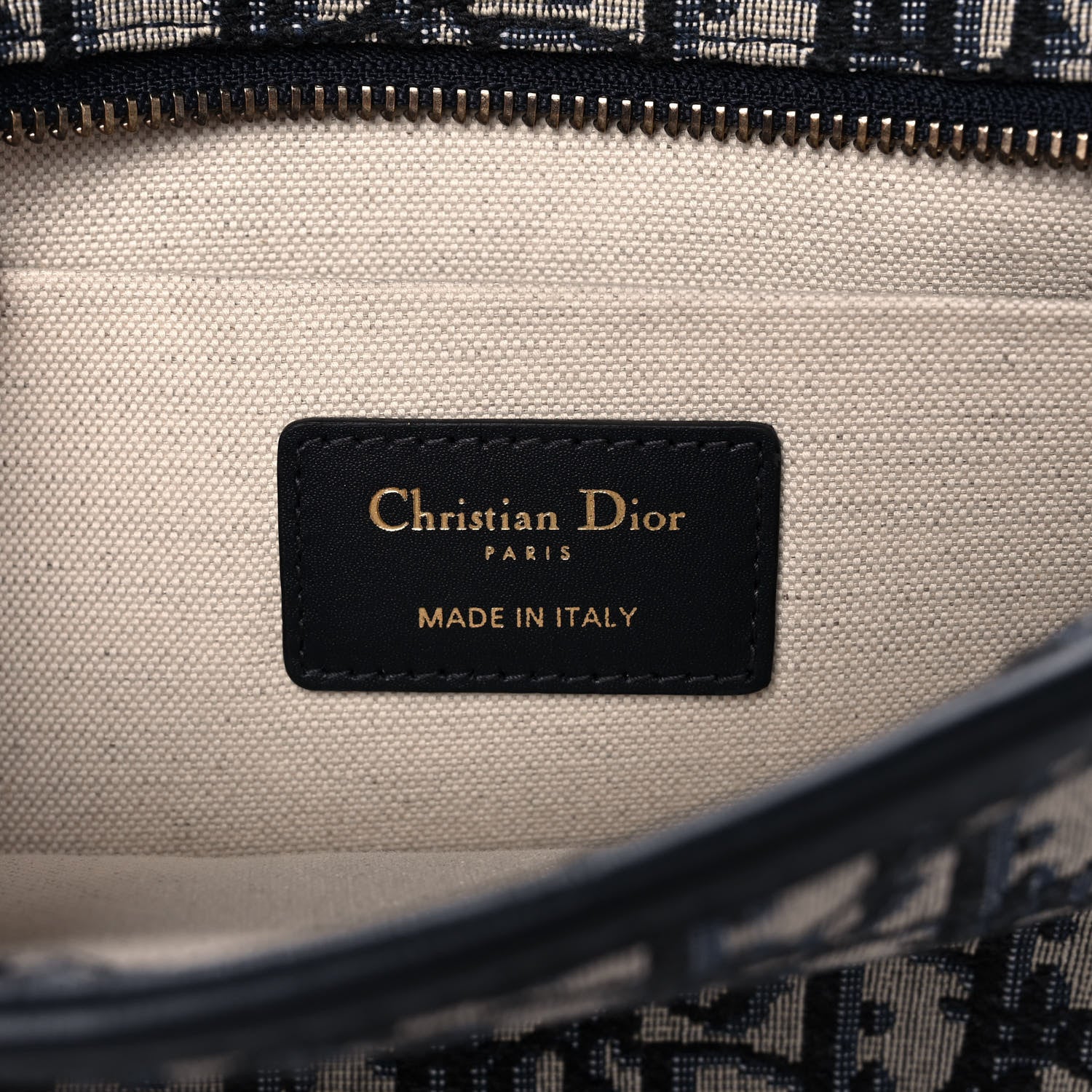 Christian Dior Oblique Diorquake Clutch Blue 6 of 11
