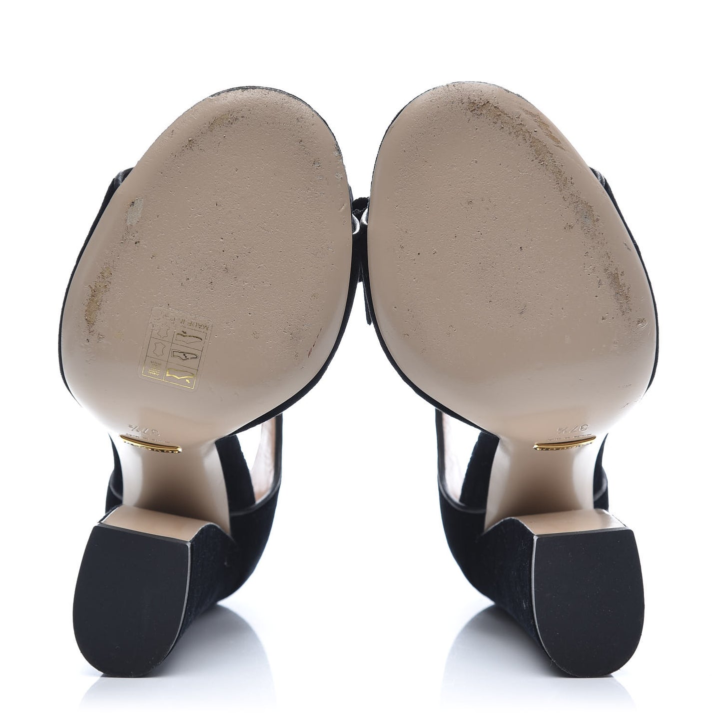 Velvet Pearl Bee Embellished Sandals 37.5 Black