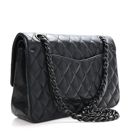 Chanel Lambskin Quilted Medium Double Flap So Black 3 of 10
