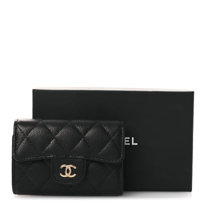 Chanel Caviar Quilted Classic 4 Key Holder Wallet Black 9 of 9