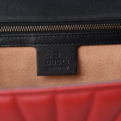 Gucci Calfskin Bamboo Trapuntata Queen Margaret Top Handle Bag Blue Agata Hibiscus Red Mystic White Sugar Pink 9 of 11