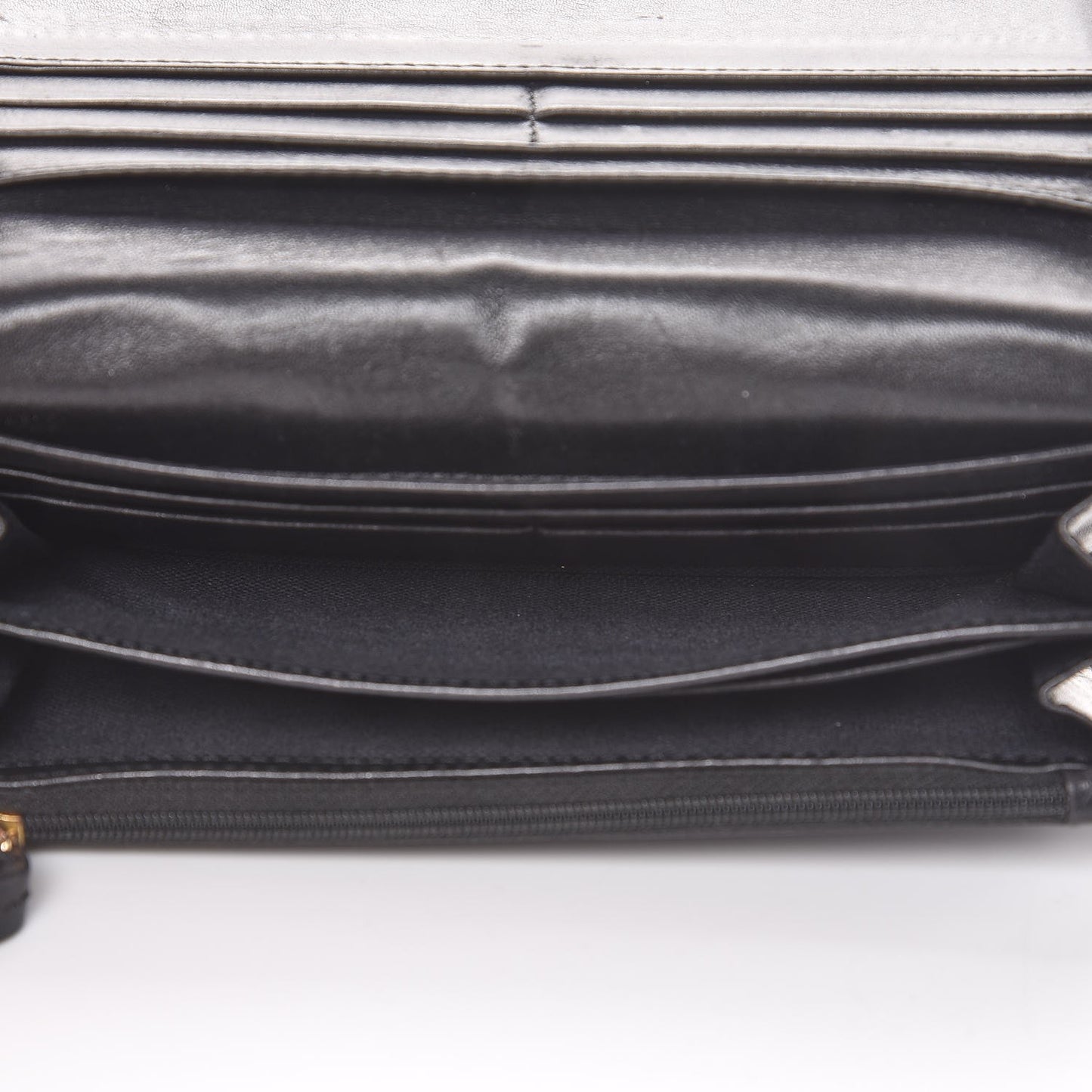 House Check Bridle Calfskin Penrose Continental Wallet Black