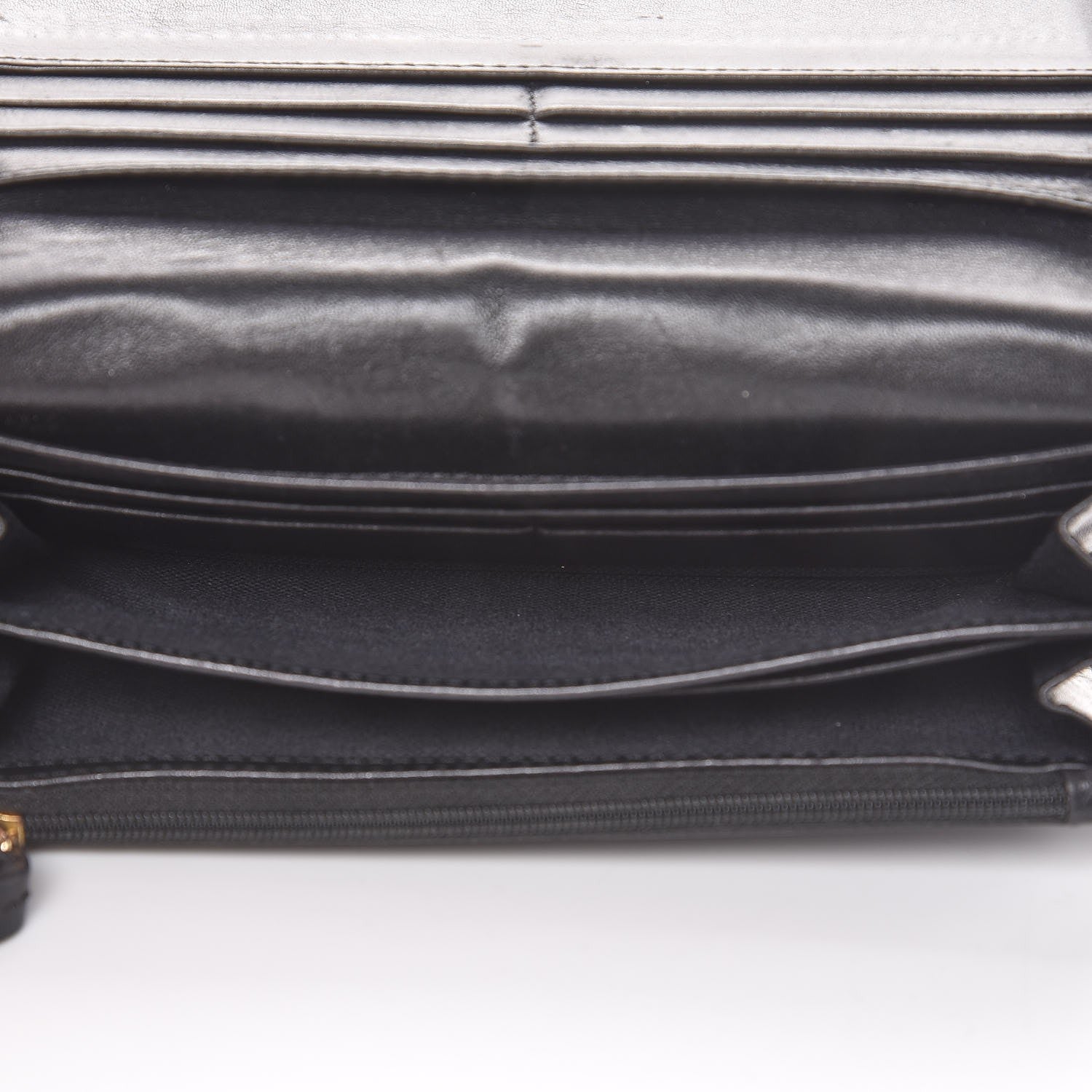 Burberry House Check Bridle Calfskin Penrose Continental Wallet Black 5 of 12