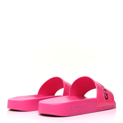 Givenchy Rubber Womens Logo Womens Pool Slides 39 Sandals Pink 4 of 8