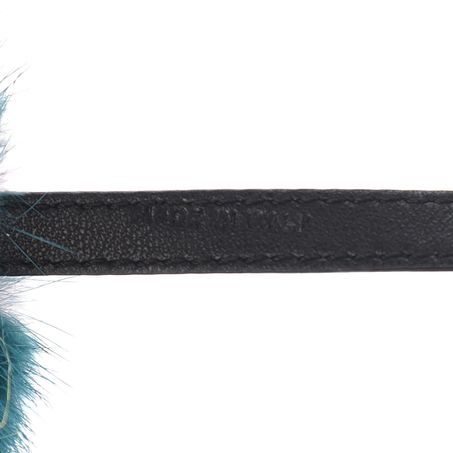 Fendi Mink Goat Fur QuTweet Jungle Bag Bug Charm Green Yellow Pink 3 of 4