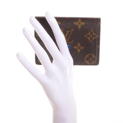 Louis Vuitton Monogram Compact Marie Wallet Blue 2 of 7