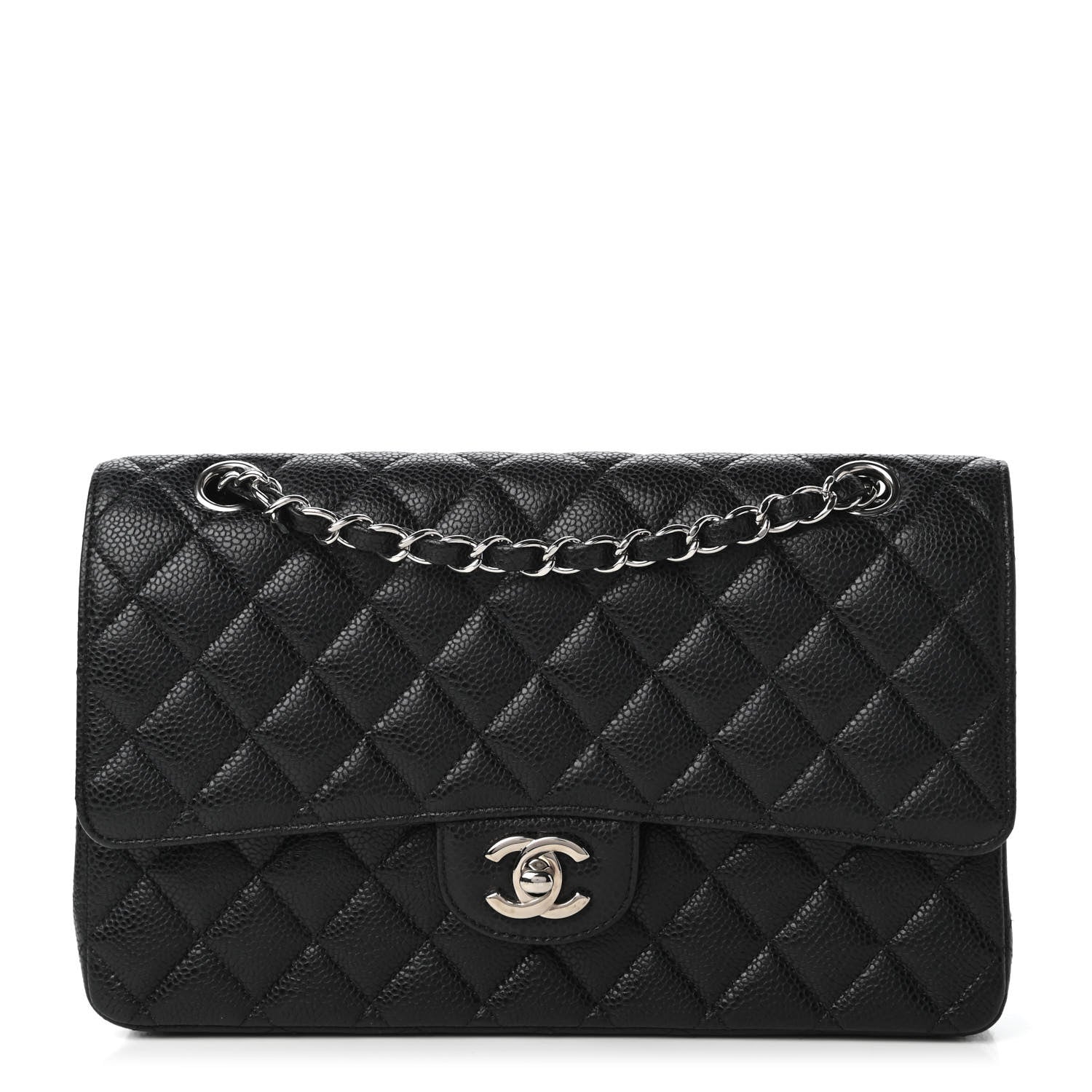 Chanel Caviar Quilted Medium Double Flap Black 1 of 11
