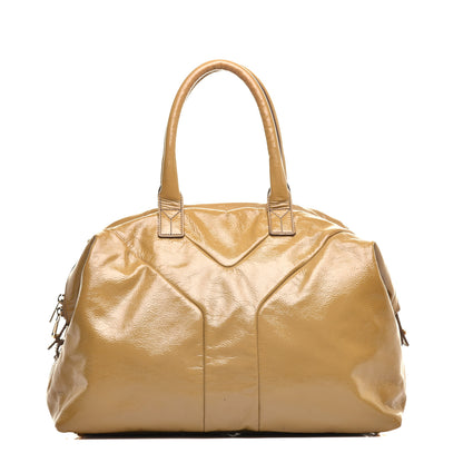 Saint Laurent Textured Patent Medium Easy Y Bag Camel 1 of 10