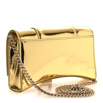 Balenciaga Mirror Calfskin Hourglass Chain Bag Gold 3 of 13