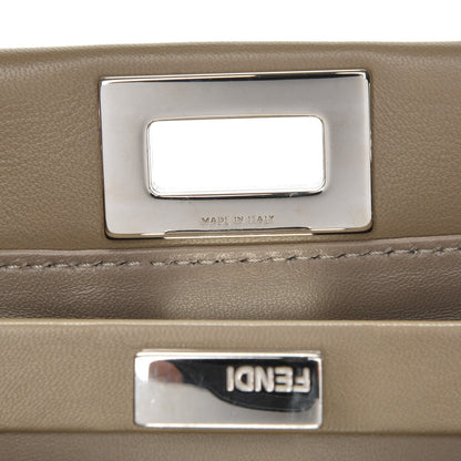 Fendi Nappa Mini Peekaboo Iconic Satchel Tortora 7 of 7