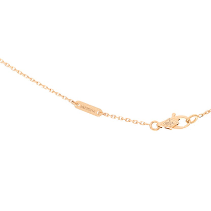 Van Cleef & Arpels 18K Yellow Gold Mother of Pearl Sweet Alhambra Butterfly Pendant Necklace 6 of 7