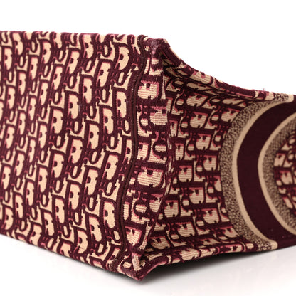 Christian Dior Oblique Large Book Tote Burgundy Multicolor 10 of 10