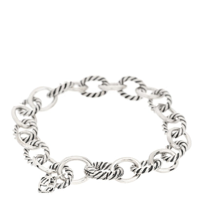 David Yurman Sterling Silver 10mm Medium Oval Link Bracelet 2 of 3