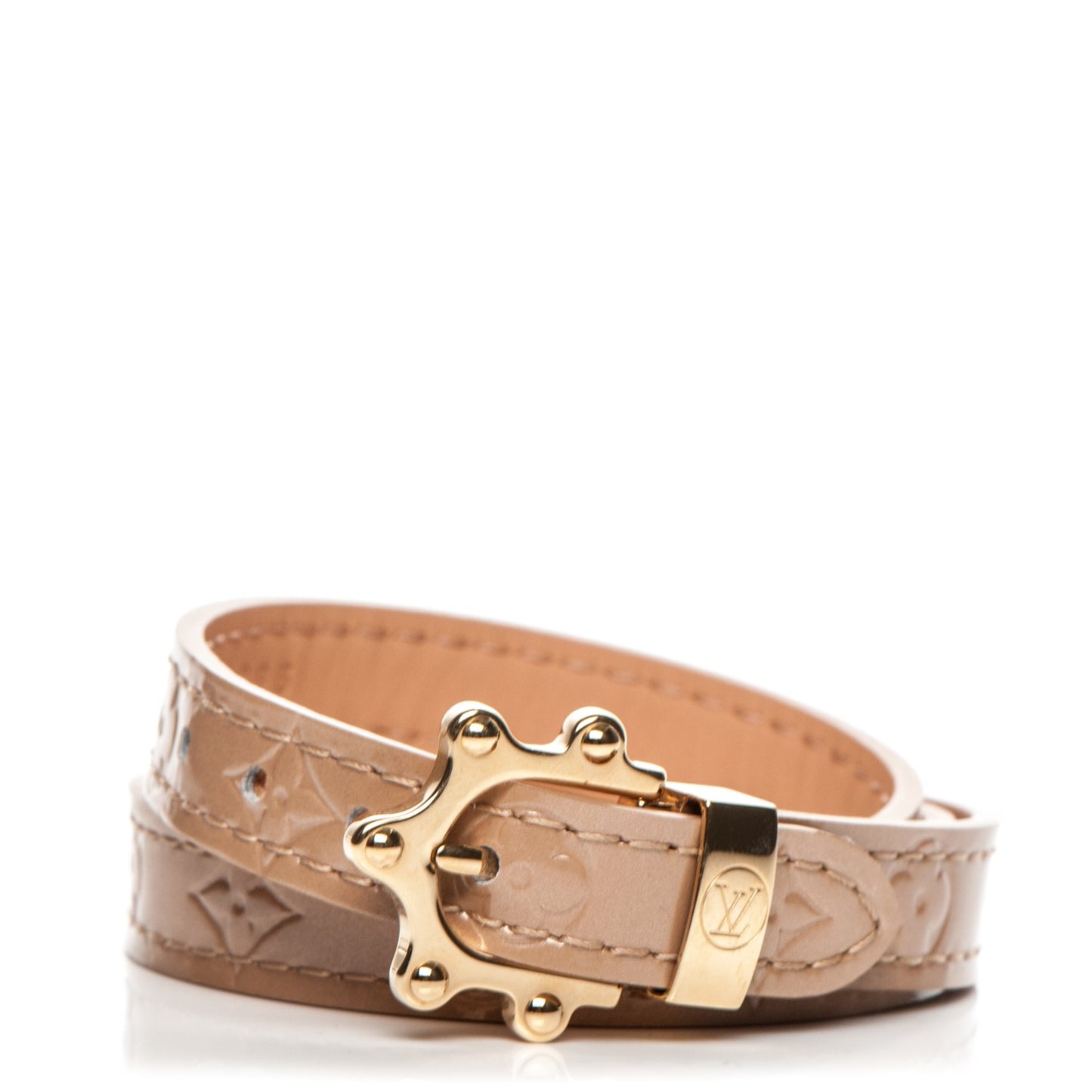 Vernis Triple Tour Bracelet Noisette