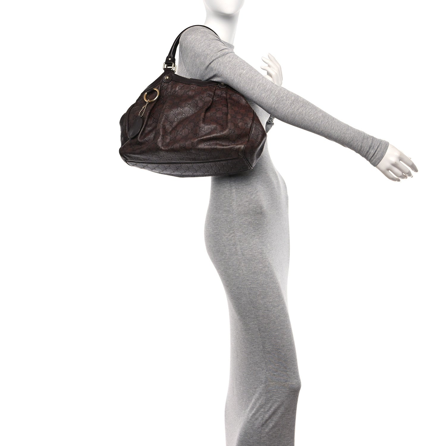 Gucci Guccissima Medium Sukey Tote Chocolate 2 of 11