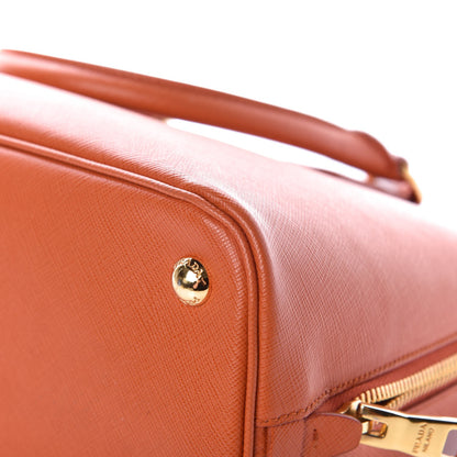 Prada Saffiano Lux Medium Tote Papaya 11 of 14