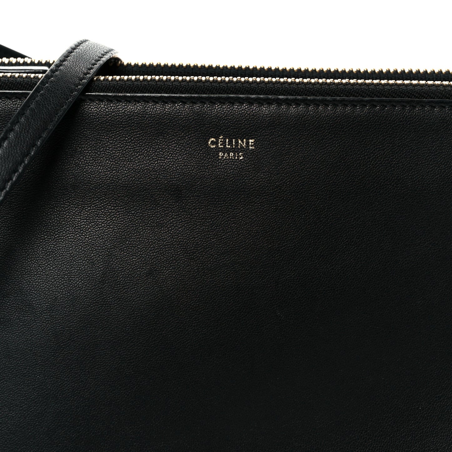 Lambskin Large Trio Crossbody Bag Black