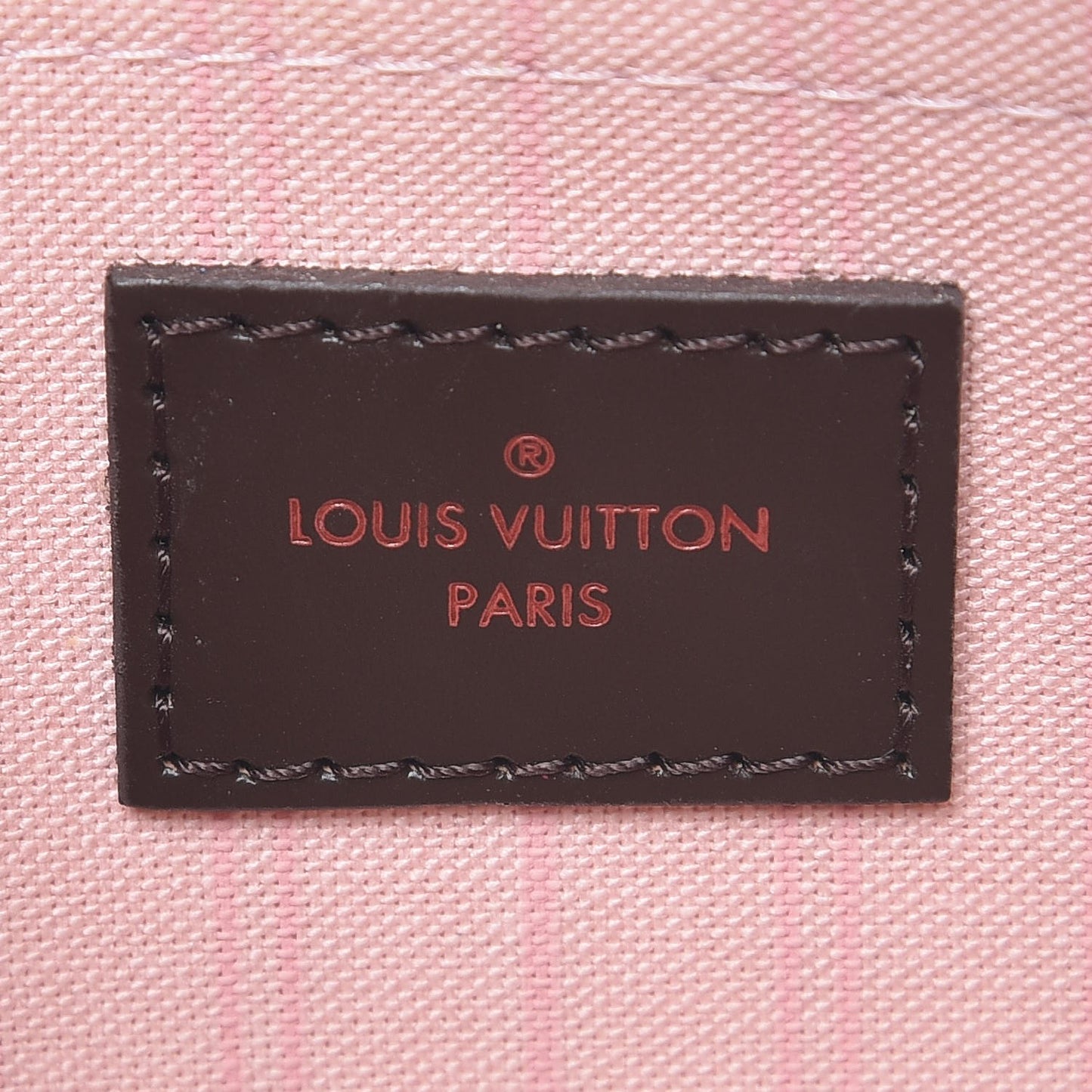 Damier Ebene Neverfull MM GM Pochette Rose Ballerine