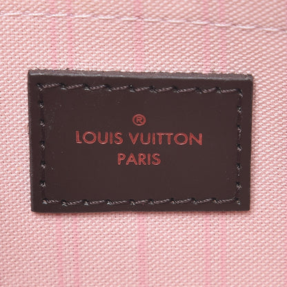 Louis Vuitton Damier Ebene Neverfull MM GM Pochette Rose Ballerine 7 of 9