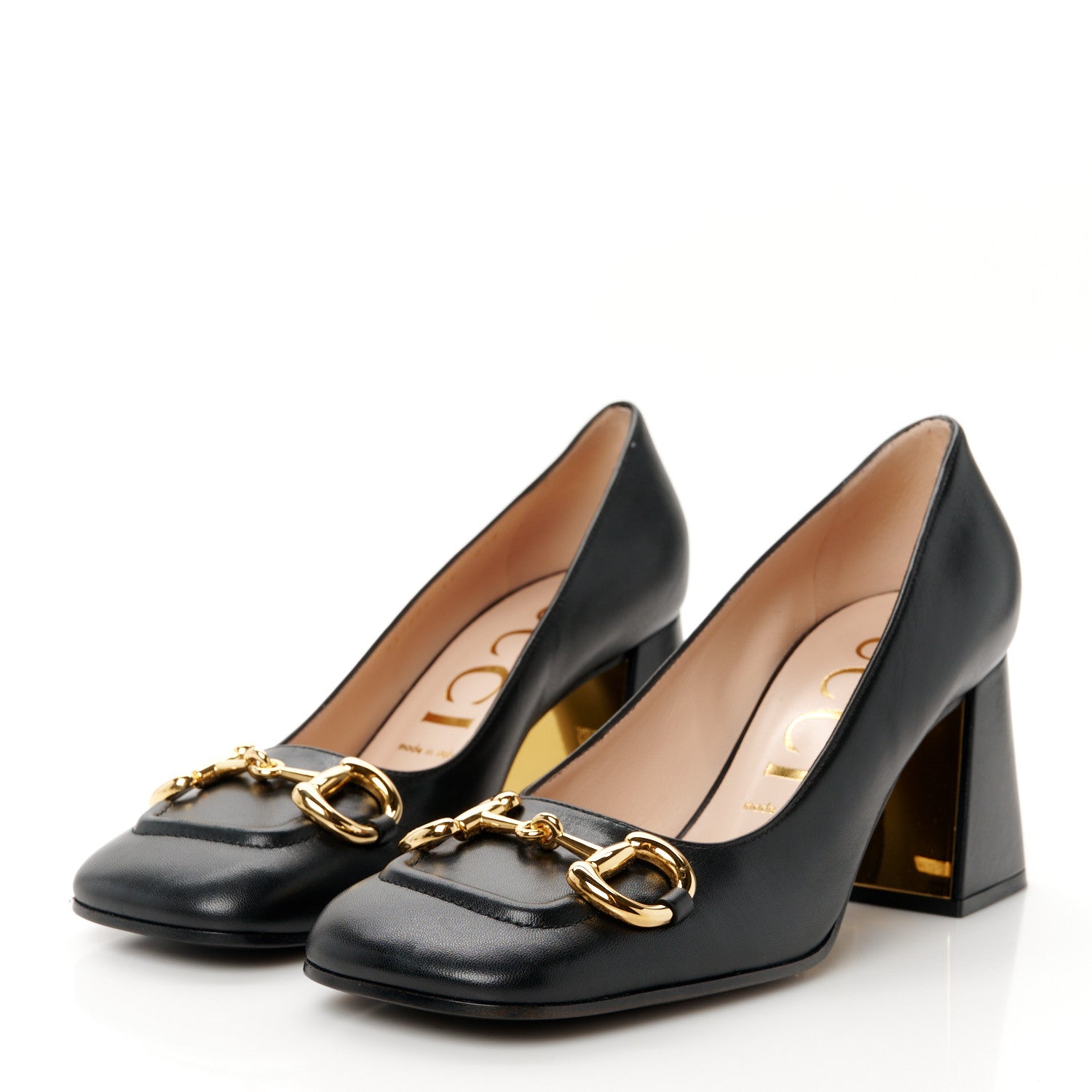 Gucci Malaga Kid Horsebit 75mm Pumps 39 Black 4 of 11