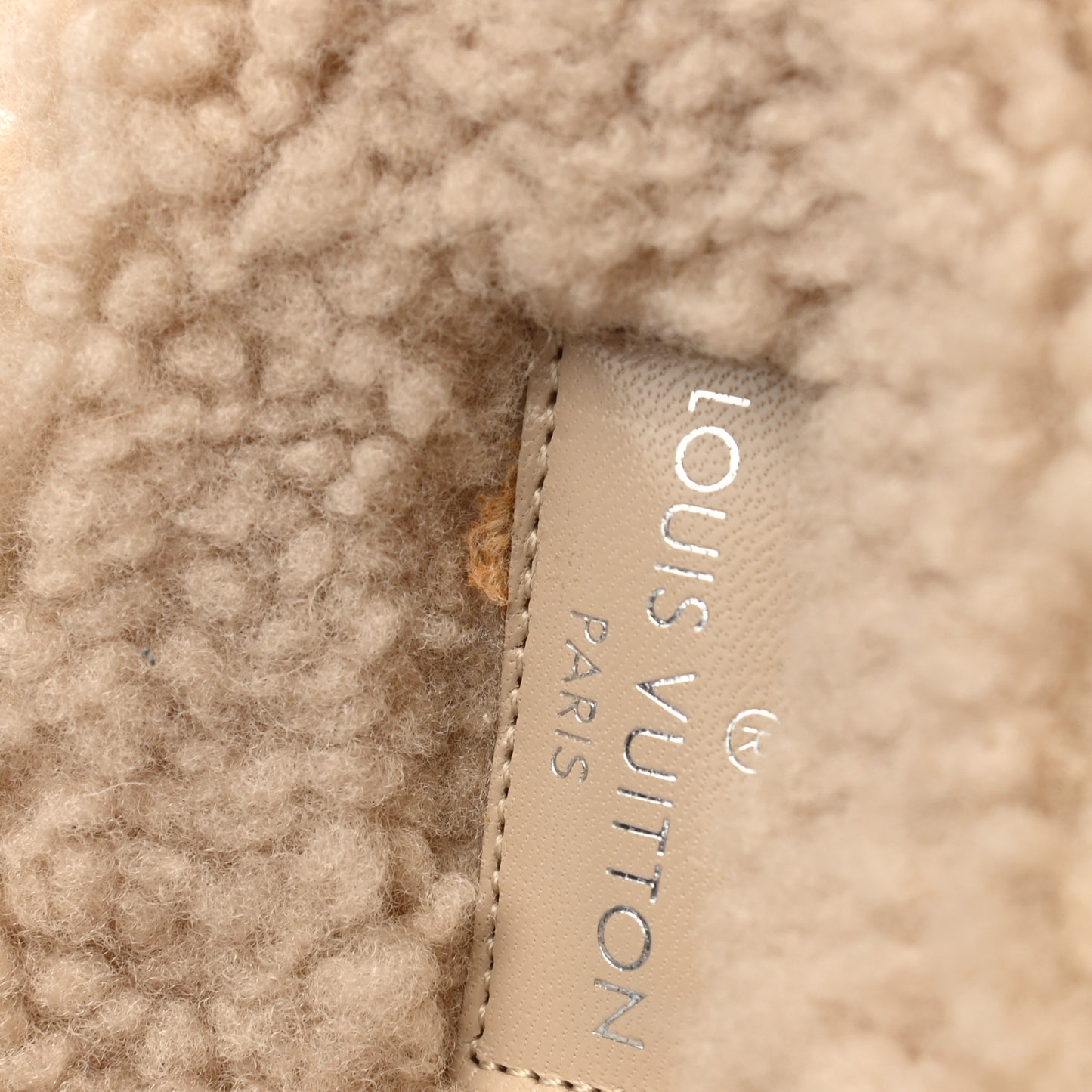 Shearling Bom Dia Flate Mules 38.5 Beige