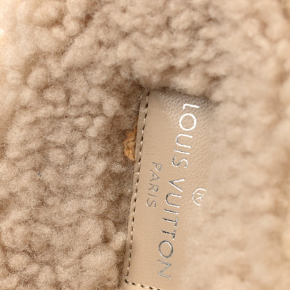 Louis Vuitton Shearling Bom Dia Flate Mules 38.5 Beige 9 of 10