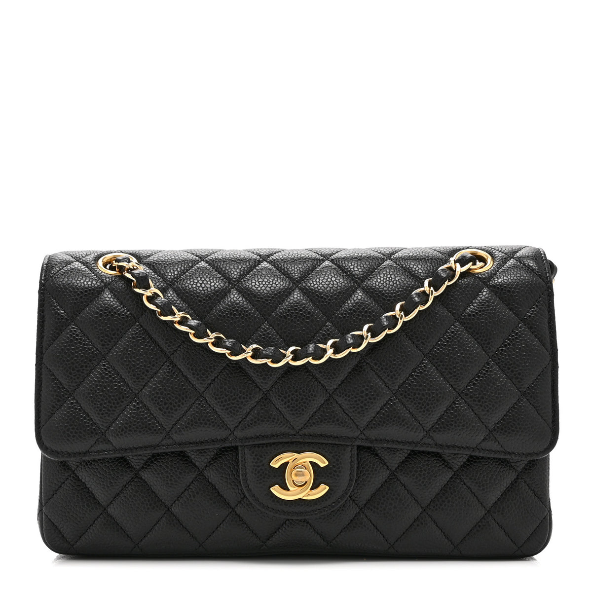 Chanel Caviar Quilted Medium Double Flap Black 1 of 10