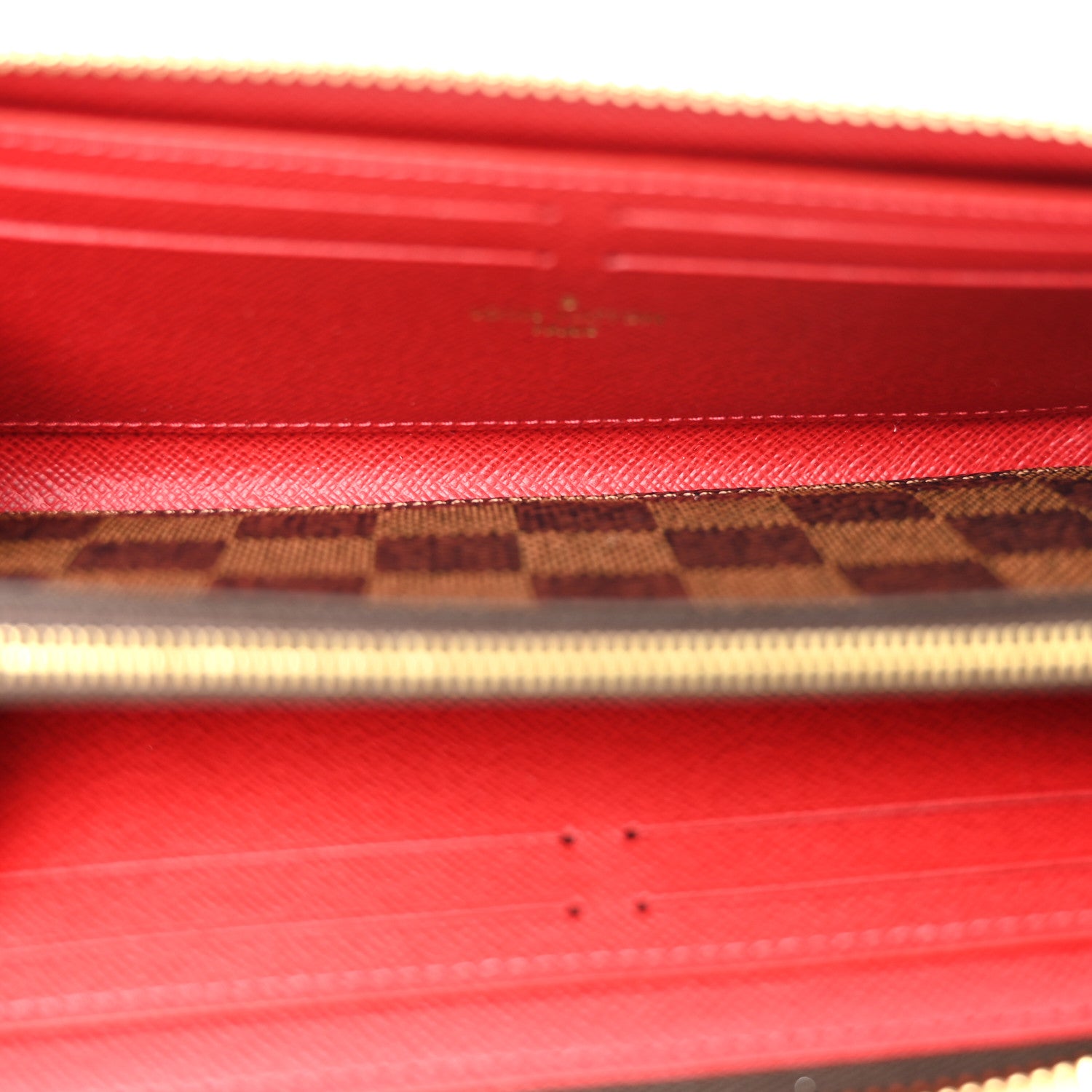 Louis Vuitton Damier Ebene Clemence Wallet Cherry 5 of 8