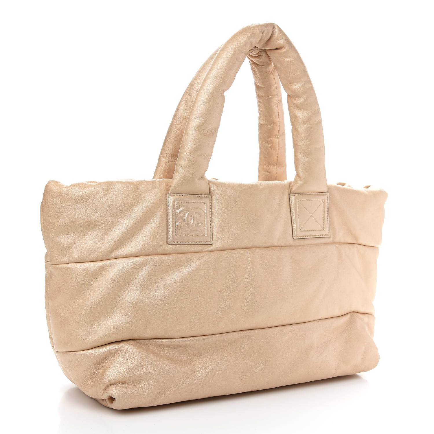 Chanel Metallic Lambskin Medium Coco Cocoon Reversible Tote Light Gold 3 of 11