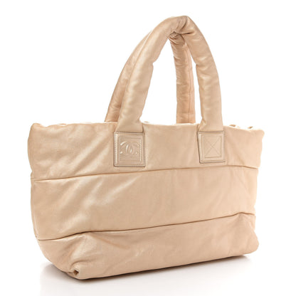 Chanel Metallic Lambskin Medium Coco Cocoon Reversible Tote Light Gold 3 of 11