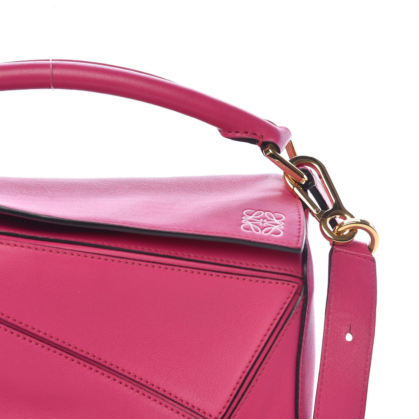 Calfskin Small Puzzle Bag Fuchsia