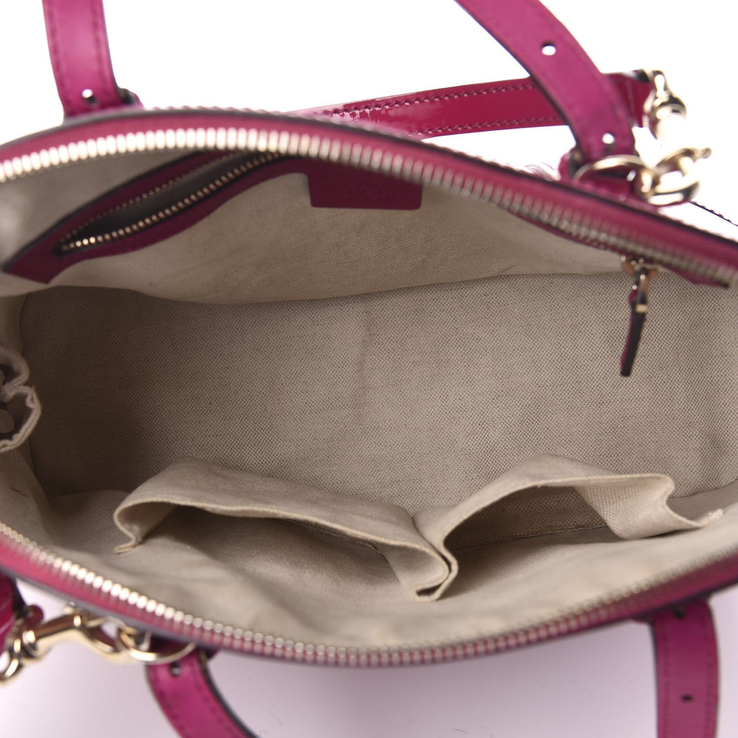 Patent Microguccissima Small Nice Top Handle Dome Bag Bright Bouganville