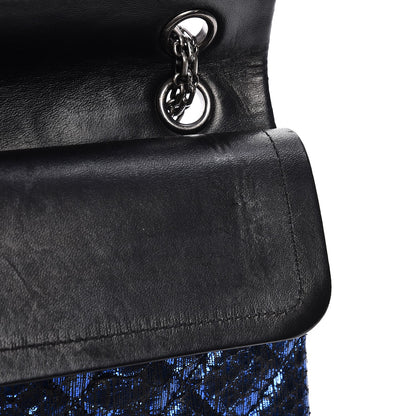 Chanel Metallic Python Quilted 2.55 Reissue 226 Flap Blue 5 of 15