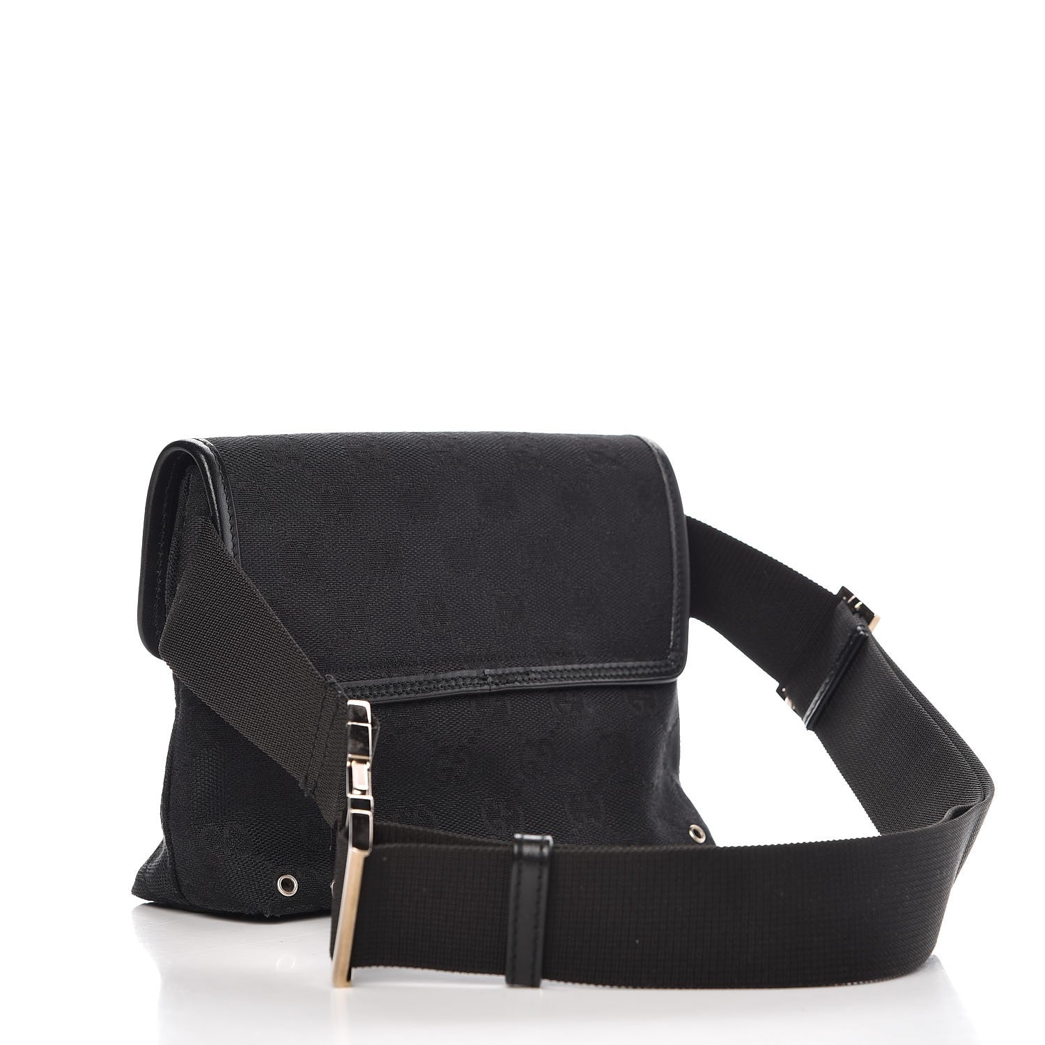 Gucci GG Monogram Web Flight Belt Bag Black 3 of 7