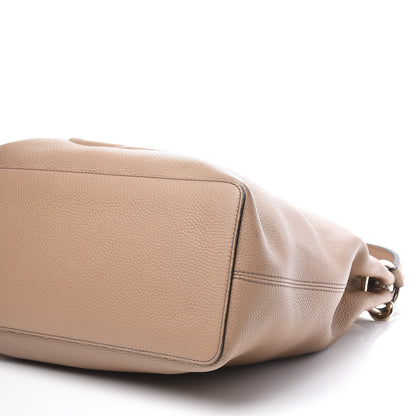 Gucci Pebbled Calfskin Large Soho Hobo Camelia 8 of 10