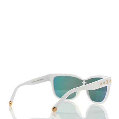 Louis Vuitton Nylon LV Shadow Square Sunglasses Z1845U White 3 of 9