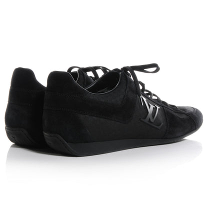 Louis Vuitton Suede Mini Damier Vibes Sneaker 10.5 Black 4 of 7