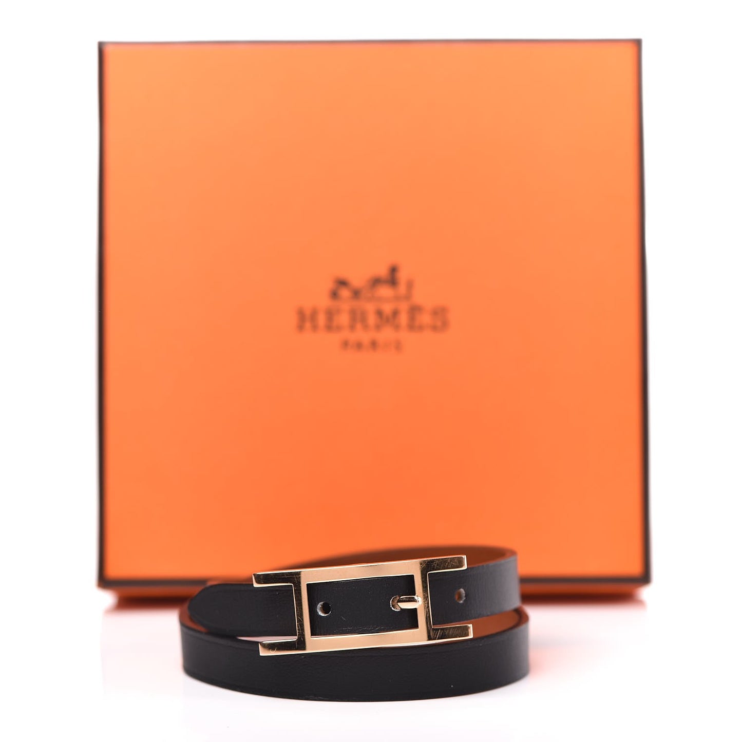 Chamonix Tadelakt Behapi Double Tour Reversible Bracelet T1 Black Fauve